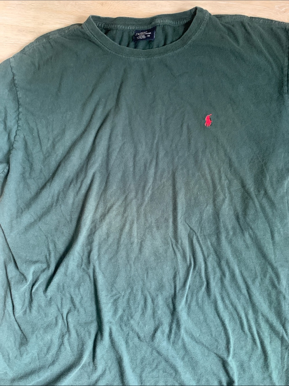 Polo by Ralph Lauren Dark Green Crew Neck T-Shirt with Red Pony